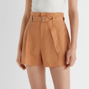Club Monaco High Waist Tan Shorts